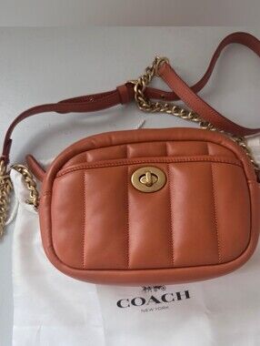 Coach 1941 Quilted Leather Crossbody Camera bag in Canyon